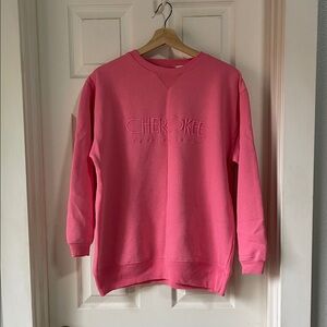 Cherokee Hot Pink Crew Neck Sweater